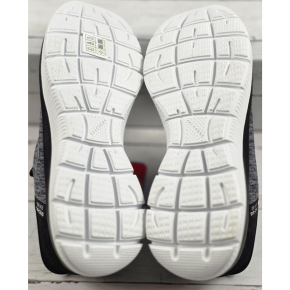 Skechers Slip-Ins, Air-Cooled Memory Foam Comfort, Black/Gray Size 9 Wide Fit - Picture 3 of 12